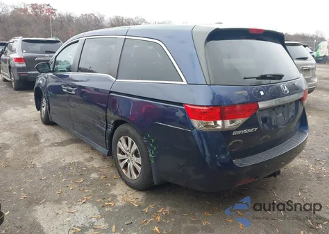 2014 Honda Odyssey Ex-L из США, поврежденный, VIN 5FNRL5H62EB061377